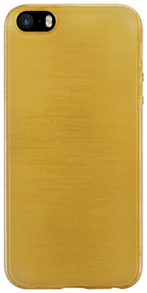 Apple iPhone SE (2016) szilikon tok szálcsiszolt mintás arany
