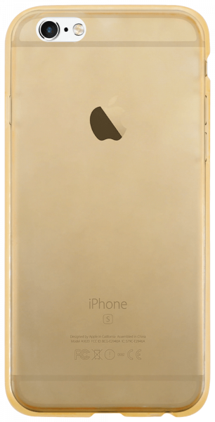 Apple iPhone 6S szilikon tok halvány narancssárga