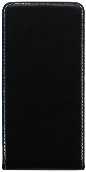 Apple iPhone 6S Plus lenyíló flipes bőrtok fekete