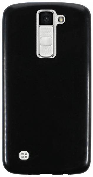 LG K8 (K350n) szilikon tok fényes fekete