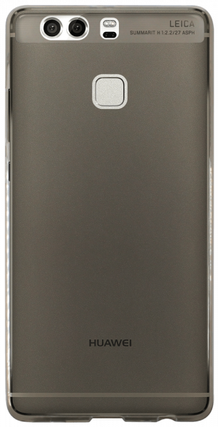 Huawei P9 Plus (VIE-L09) szilikon tok matt-fényes keret füstszínű