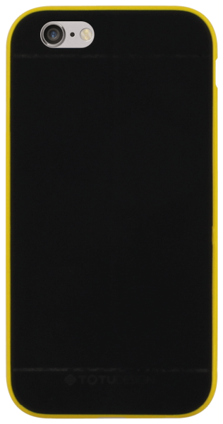 Apple iPhone 6 szilikon tok műanyag keret fekete