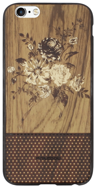 Apple iPhone 6S szilikon tok fa mintás, virágokkal