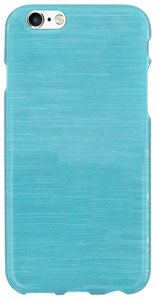 Apple iPhone 6 szilikon tok szálcsiszolt mintás kék