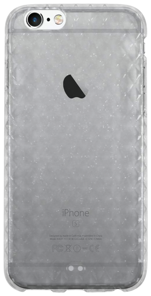 Apple iPhone 6 szilikon tok rombusz mintás átlátszó