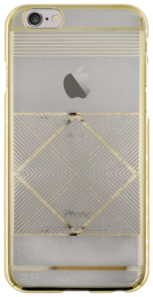 Apple iPhone 6 kemény hátlap arany mintás víztiszta