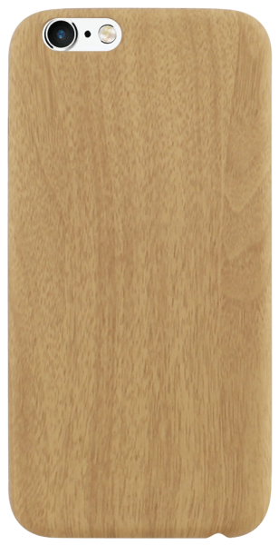 Apple iPhone 6 szilikon tok fa mintás világosbarna