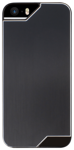 Apple iPhone SE (2016) kemény hátlap fém hátlappal fekete