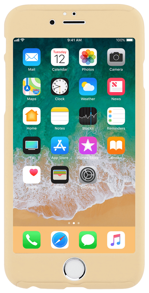 Apple iPhone 6 kemény hátlap 360 ° védelem arany