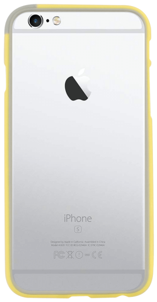Apple iPhone 6S bumper szürke/sárga