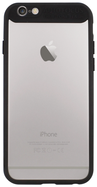 Apple iPhone 6S szilikon tok átlátszó hátlap fekete