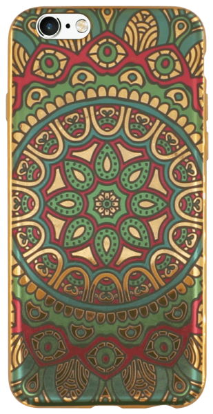 Apple iPhone 6 szilikon tok mandala mintás színes