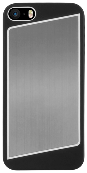 Apple iPhone 5S kemény hátlap fém hátlappal fekete