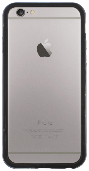 Apple iPhone 6 bumper átlátszó/fekete