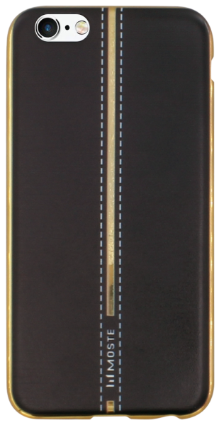Apple iPhone 6S szilikon tok arany keret fekete