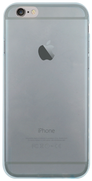 Apple iPhone 6 szilikon tok átlátszó kék
