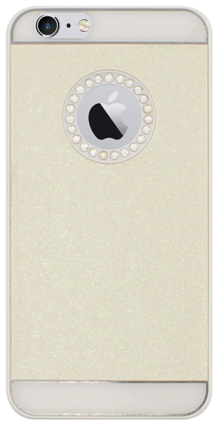 Apple iPhone 6 kemény hátlap csillogó, logó kihagyós bézs