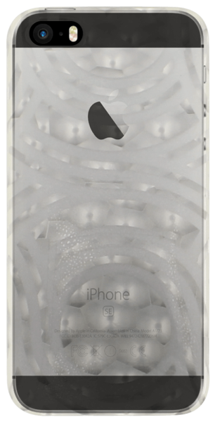 Apple iPhone 5S szilikon tok nonfiguratív minta ezüst