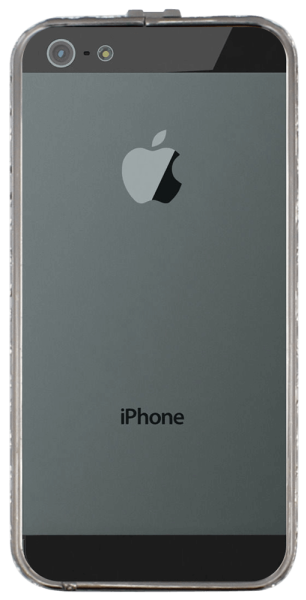 Apple iPhone 5 bumper strasszköves szürke