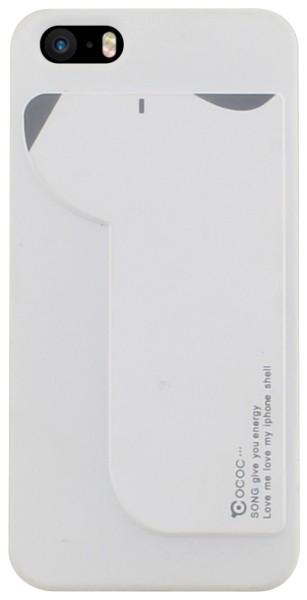 Apple iPhone SE (2016) kemény hátlap gumírozott fehér/szürke