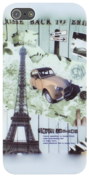 Apple iPhone 5 kemény hátlap francia motívumokkal