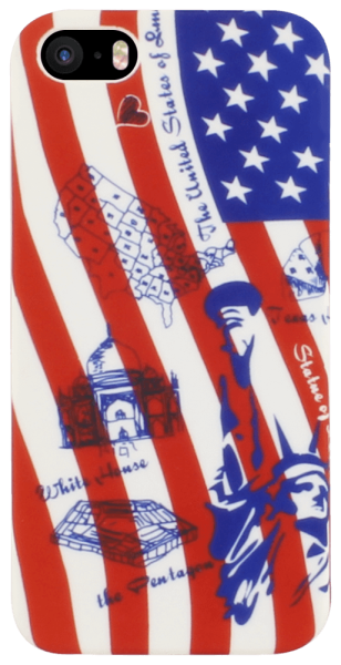 Apple iPhone 5S szilikon tok amerikai motívumokkal