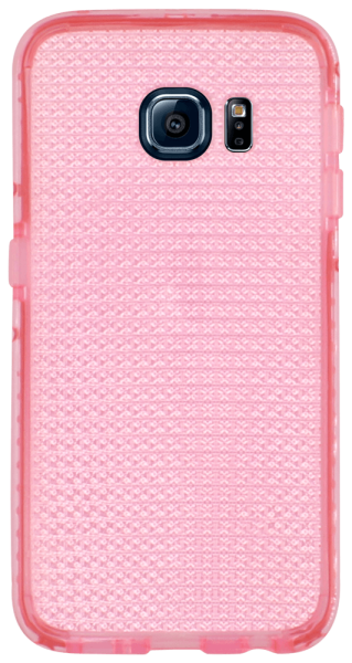 Samsung Galaxy S6 EDGE szilikon tok csillogó mintás pink