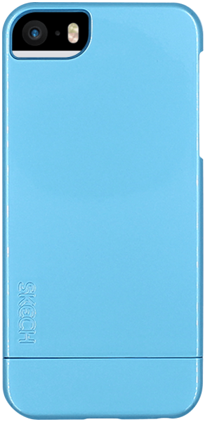 Apple iPhone 5S kemény hátlap levehető alsó résszel fényes kék