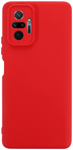Xiaomi Redmi Note 10 Pro szilikon tok kameravédővel piros