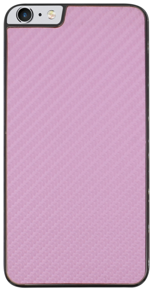 Apple iPhone 6 Plus kemény hátlap karbon mintás rózsaszín