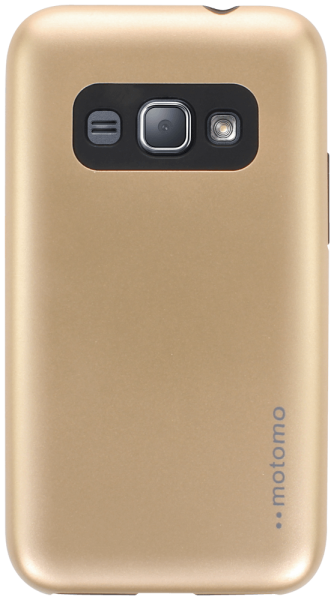 Samsung Galaxy J1 2016 (J120) kemény hátlap szilikon belső fekete/arany