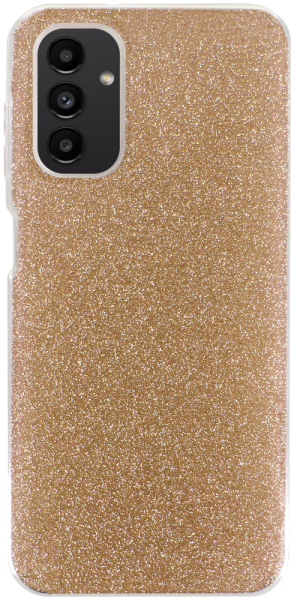 Samsung Galaxy A04s (SM-A047F) szilikon tok csillogó hátlap arany