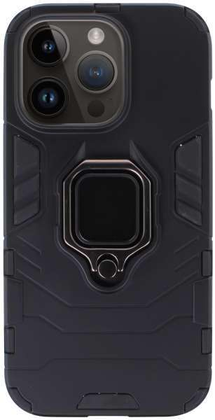 Apple iPhone 14 Pro ütésálló tok légpárnás sarkas, hibrid Ring Armor fekete