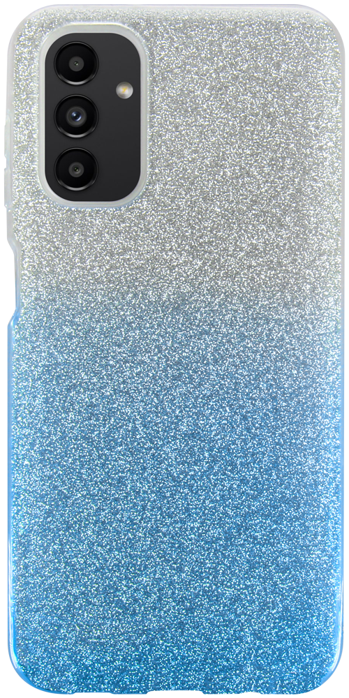 Samsung Galaxy A04s (SM-A047F) szilikon tok csillogó hátlap kék/ezüst