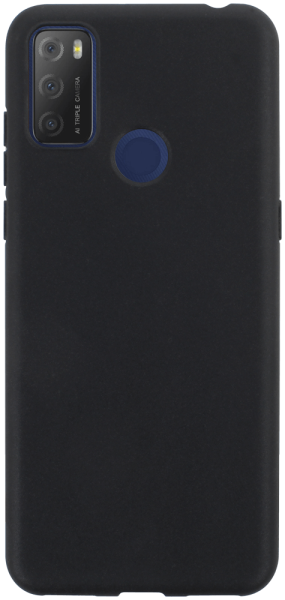 Alcatel 3L 2021 szilikon tok matt fekete
