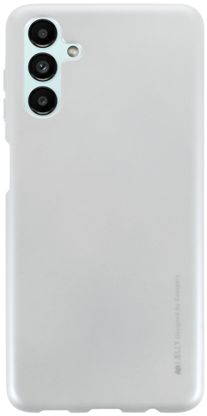 Samsung Galaxy A04s (SM-A047F) szilikon tok gyári MERCURYCASE fémhatású ezüst