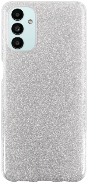 Samsung Galaxy A04s (SM-A047F) szilikon tok kivehető ezüst csillámporos réteg átlátszó