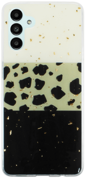 Samsung Galaxy A04s (SM-A047F) kemény hátlap Gold Glam Leopard
