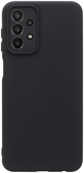 Samsung Galaxy A23 5G (SM-A236B) szilikon tok kameravédővel matt fekete