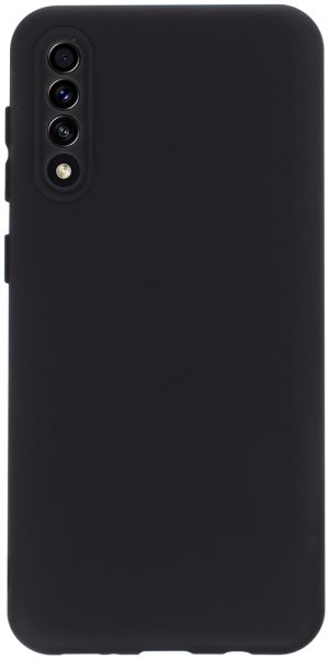 Samsung Galaxy A50s (SM-A507F) szilikon tok kameravédővel matt fekete