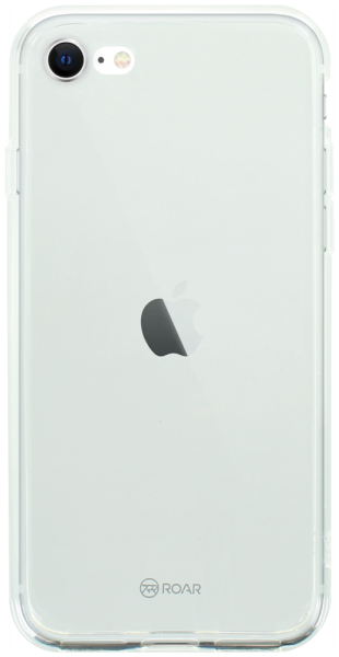 Apple iPhone SE (2022) szilikon tok gyári ROAR kameravédővel átlátszó