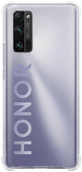 Honor 30 Pro Plus szilikon tok közepesen ütésálló légpárnás sarok kameravédővel átlátszó