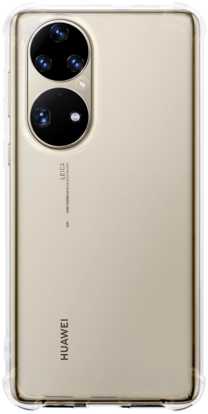 Huawei P50 szilikon tok közepesen ütésálló légpárnás sarok kameravédővel átlátszó