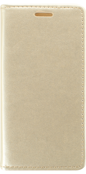 Apple iPhone 8 oldalra nyíló flipes bőrtok asztali tartó funkciós arany