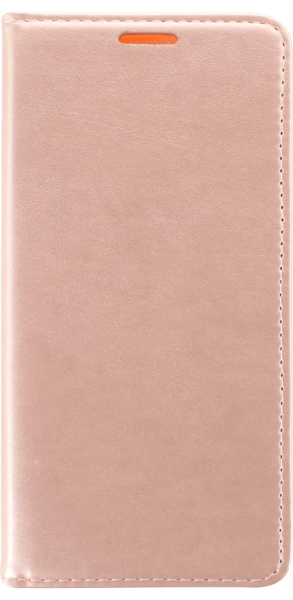 Huawei Y5P oldalra nyíló flipes bőrtok asztali tartó funkciós rozéarany