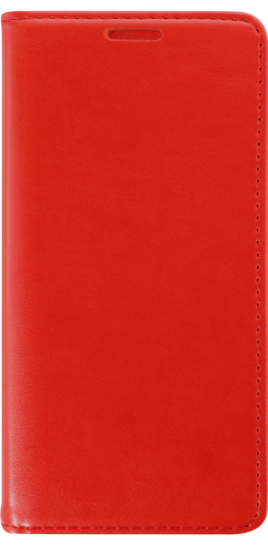 Huawei Y5P oldalra nyíló flipes bőrtok asztali tartó funkciós piros