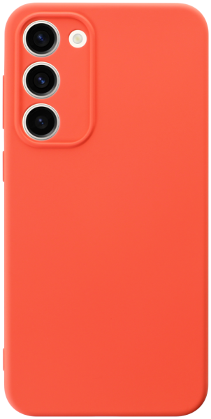 Samsung Galaxy S23 Plus (SM-S916B) szilikon tok kameravédővel matt barackszínű