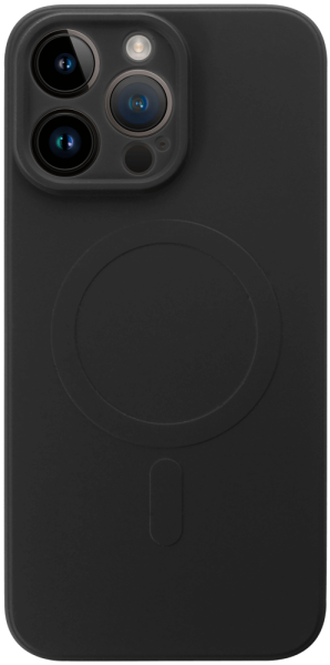 Apple iPhone 14 Pro Max szilikon tok gyári MagSafe kameravédővel fekete