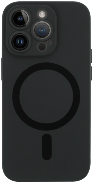 Apple iPhone 14 Pro szilikon tok gyári MagSafe kameravédővel fekete