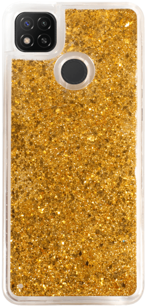 Xiaomi Redmi 10A szilikon tok gyári Liquid Sparkle arany